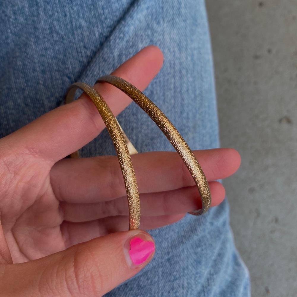 gold hoop earrings